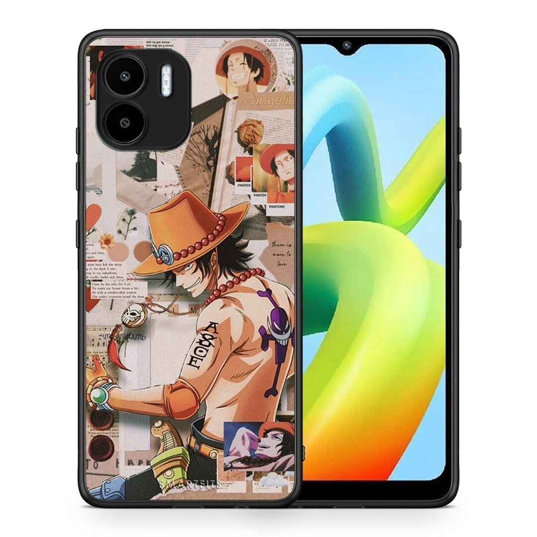 Θήκη Xiaomi Redmi A1 / A2 Anime Collage από τη Smartfits με σχέδιο στο πίσω μέρος και μαύρο περίβλημα | Xiaomi Redmi A1 / A2 Anime Collage Case with Colorful Back and Black Bezels