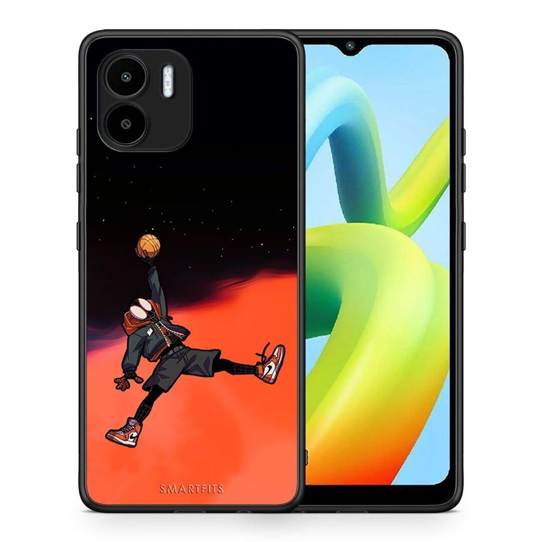 Θήκη Xiaomi Redmi A1 / A2 Basketball Hero από τη Smartfits με σχέδιο στο πίσω μέρος και μαύρο περίβλημα | Xiaomi Redmi A1 / A2 Basketball Hero Case with Colorful Back and Black Bezels