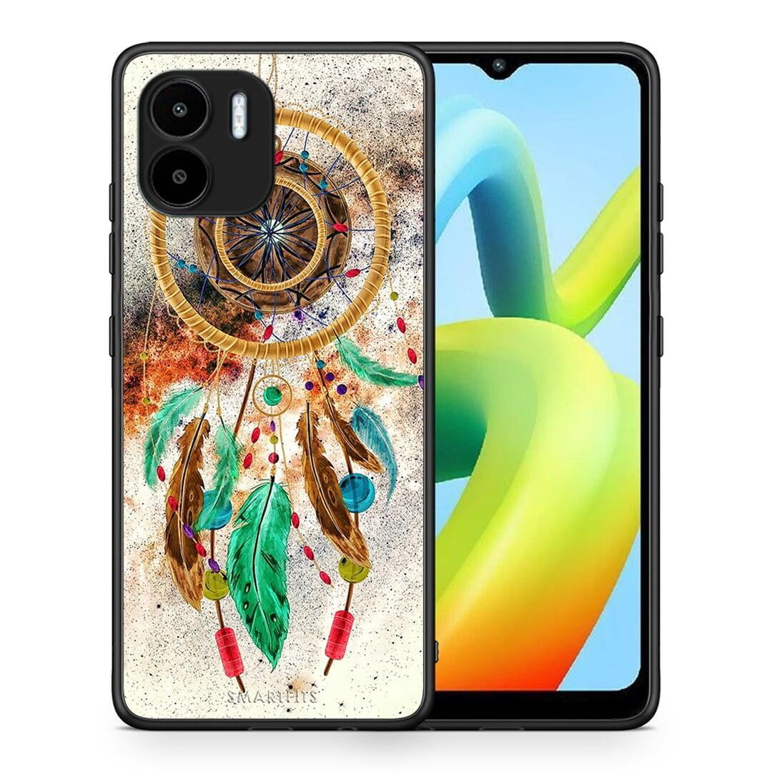 Θήκη Xiaomi Redmi A1 / A2 Boho DreamCatcher από τη Smartfits με σχέδιο στο πίσω μέρος και μαύρο περίβλημα | Xiaomi Redmi A1 / A2 Boho DreamCatcher Case with Colorful Back and Black Bezels