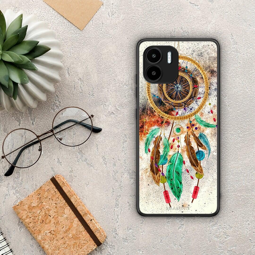 Θήκη Xiaomi Redmi A1 / A2 Boho DreamCatcher από τη Smartfits με σχέδιο στο πίσω μέρος και μαύρο περίβλημα | Xiaomi Redmi A1 / A2 Boho DreamCatcher Case with Colorful Back and Black Bezels