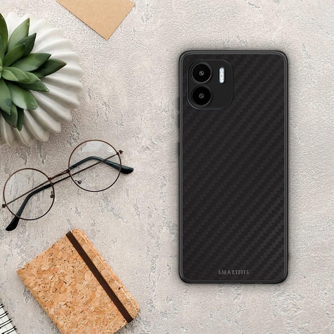 Θήκη Xiaomi Redmi A1 / A2 Carbon Black από τη Smartfits με σχέδιο στο πίσω μέρος και μαύρο περίβλημα | Xiaomi Redmi A1 / A2 Carbon Black Case with Colorful Back and Black Bezels