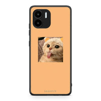 Thumbnail for Θήκη Xiaomi Redmi A1 / A2 Cat Tongue από τη Smartfits με σχέδιο στο πίσω μέρος και μαύρο περίβλημα | Xiaomi Redmi A1 / A2 Cat Tongue Case with Colorful Back and Black Bezels