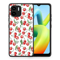 Thumbnail for Θήκη Xiaomi Redmi A1 / A2 Cherry Summer από τη Smartfits με σχέδιο στο πίσω μέρος και μαύρο περίβλημα | Xiaomi Redmi A1 / A2 Cherry Summer Case with Colorful Back and Black Bezels
