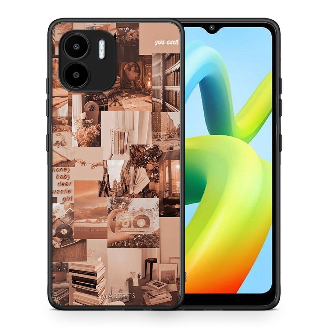 Θήκη Xiaomi Redmi A1 / A2 Collage You Can από τη Smartfits με σχέδιο στο πίσω μέρος και μαύρο περίβλημα | Xiaomi Redmi A1 / A2 Collage You Can Case with Colorful Back and Black Bezels