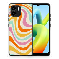 Thumbnail for Θήκη Xiaomi Redmi A1 / A2 Colourful Waves από τη Smartfits με σχέδιο στο πίσω μέρος και μαύρο περίβλημα | Xiaomi Redmi A1 / A2 Colourful Waves Case with Colorful Back and Black Bezels