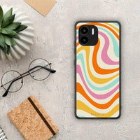 Thumbnail for Θήκη Xiaomi Redmi A1 / A2 Colourful Waves από τη Smartfits με σχέδιο στο πίσω μέρος και μαύρο περίβλημα | Xiaomi Redmi A1 / A2 Colourful Waves Case with Colorful Back and Black Bezels