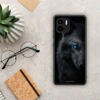 Thumbnail for Θήκη Xiaomi Redmi A1 / A2 Dark Wolf από τη Smartfits με σχέδιο στο πίσω μέρος και μαύρο περίβλημα | Xiaomi Redmi A1 / A2 Dark Wolf Case with Colorful Back and Black Bezels