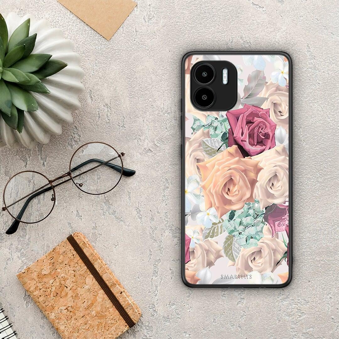 Θήκη Xiaomi Redmi A1 / A2 Floral Bouquet από τη Smartfits με σχέδιο στο πίσω μέρος και μαύρο περίβλημα | Xiaomi Redmi A1 / A2 Floral Bouquet Case with Colorful Back and Black Bezels