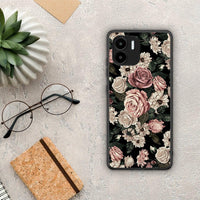 Thumbnail for Θήκη Xiaomi Redmi A1 / A2 Flower Wild Roses από τη Smartfits με σχέδιο στο πίσω μέρος και μαύρο περίβλημα | Xiaomi Redmi A1 / A2 Flower Wild Roses Case with Colorful Back and Black Bezels