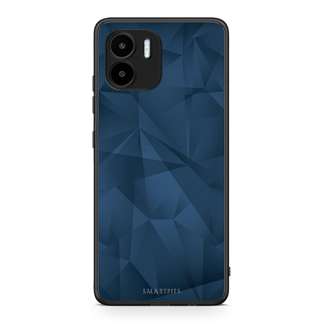 Θήκη Xiaomi Redmi A1 / A2 Geometric Blue Abstract από τη Smartfits με σχέδιο στο πίσω μέρος και μαύρο περίβλημα | Xiaomi Redmi A1 / A2 Geometric Blue Abstract Case with Colorful Back and Black Bezels