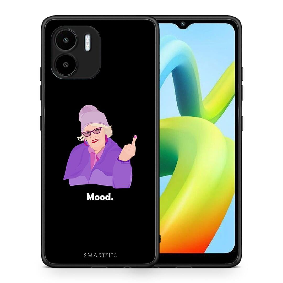 Θήκη Xiaomi Redmi A1 / A2 Grandma Mood Black από τη Smartfits με σχέδιο στο πίσω μέρος και μαύρο περίβλημα | Xiaomi Redmi A1 / A2 Grandma Mood Black Case with Colorful Back and Black Bezels