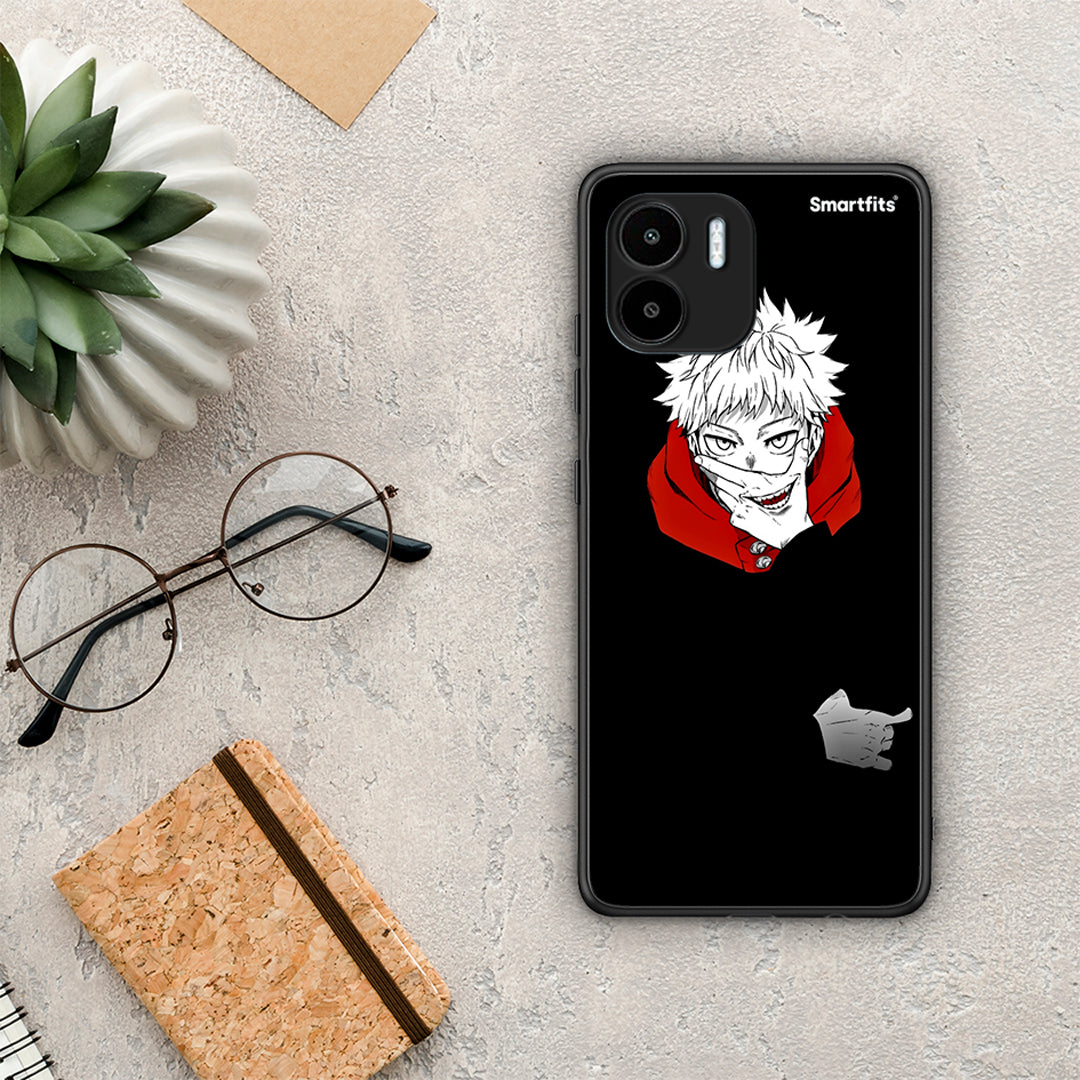 Θήκη Xiaomi Redmi A1 / A2 Itadori Anime από τη Smartfits με σχέδιο στο πίσω μέρος και μαύρο περίβλημα | Xiaomi Redmi A1 / A2 Itadori Anime Case with Colorful Back and Black Bezels