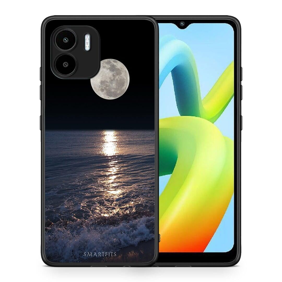 Θήκη Xiaomi Redmi A1 / A2 Landscape Moon από τη Smartfits με σχέδιο στο πίσω μέρος και μαύρο περίβλημα | Xiaomi Redmi A1 / A2 Landscape Moon Case with Colorful Back and Black Bezels