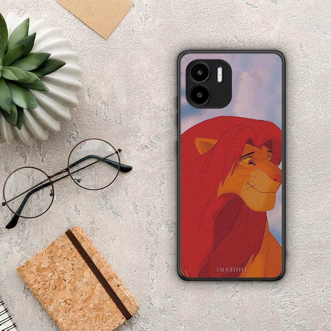 Θήκη Xiaomi Redmi A1 / A2 Lion Love 1 από τη Smartfits με σχέδιο στο πίσω μέρος και μαύρο περίβλημα | Xiaomi Redmi A1 / A2 Lion Love 1 Case with Colorful Back and Black Bezels