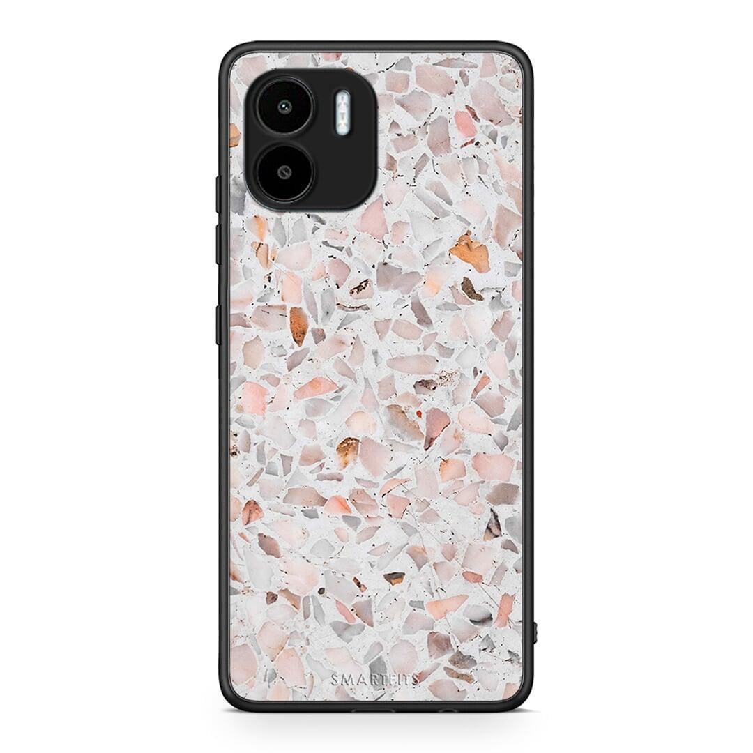 Θήκη Xiaomi Redmi A1 / A2 Marble Terrazzo από τη Smartfits με σχέδιο στο πίσω μέρος και μαύρο περίβλημα | Xiaomi Redmi A1 / A2 Marble Terrazzo Case with Colorful Back and Black Bezels