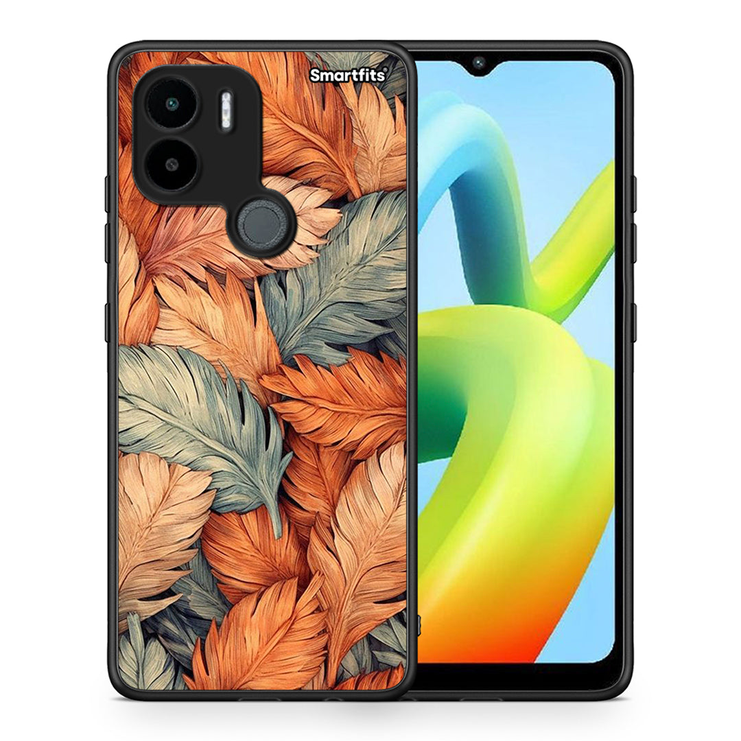 Θήκη Xiaomi Redmi A1+ / A2+ Autumn Leaves από τη Smartfits με σχέδιο στο πίσω μέρος και μαύρο περίβλημα | Xiaomi Redmi A1+ / A2+ Autumn Leaves Case with Colorful Back and Black Bezels