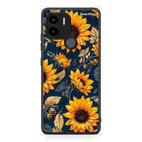 Thumbnail for Θήκη Xiaomi Redmi A1+ / A2+ Autumn Sunflowers από τη Smartfits με σχέδιο στο πίσω μέρος και μαύρο περίβλημα | Xiaomi Redmi A1+ / A2+ Autumn Sunflowers Case with Colorful Back and Black Bezels