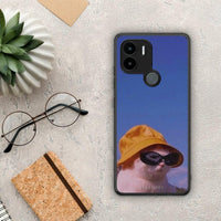 Thumbnail for Θήκη Xiaomi Redmi A1+ / A2+ Cat Diva από τη Smartfits με σχέδιο στο πίσω μέρος και μαύρο περίβλημα | Xiaomi Redmi A1+ / A2+ Cat Diva Case with Colorful Back and Black Bezels