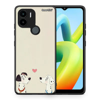 Thumbnail for Θήκη Xiaomi Redmi A1+ / A2+ Dalmatians Love από τη Smartfits με σχέδιο στο πίσω μέρος και μαύρο περίβλημα | Xiaomi Redmi A1+ / A2+ Dalmatians Love Case with Colorful Back and Black Bezels