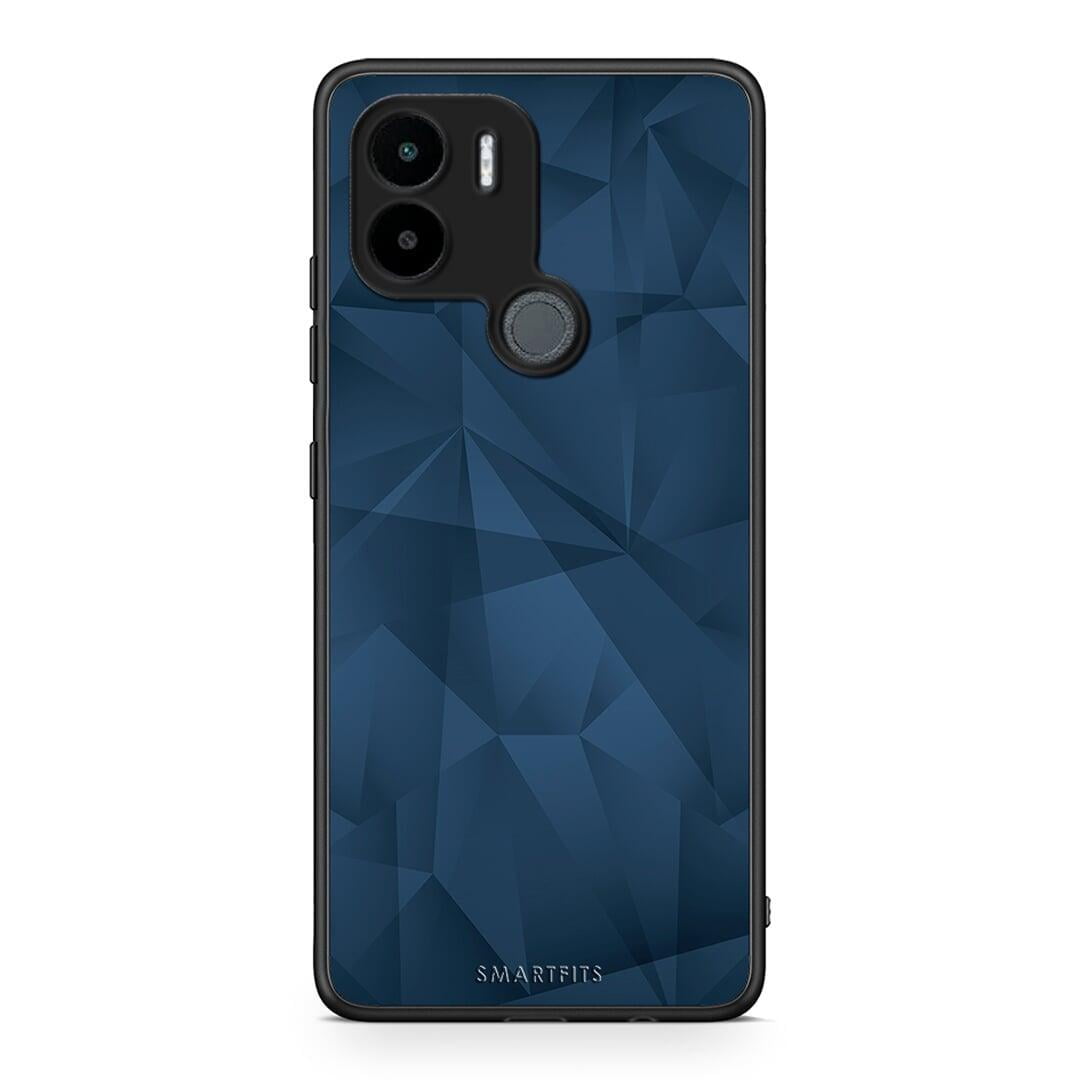 Θήκη Xiaomi Redmi A1+ / A2+ Geometric Blue Abstract από τη Smartfits με σχέδιο στο πίσω μέρος και μαύρο περίβλημα | Xiaomi Redmi A1+ / A2+ Geometric Blue Abstract Case with Colorful Back and Black Bezels