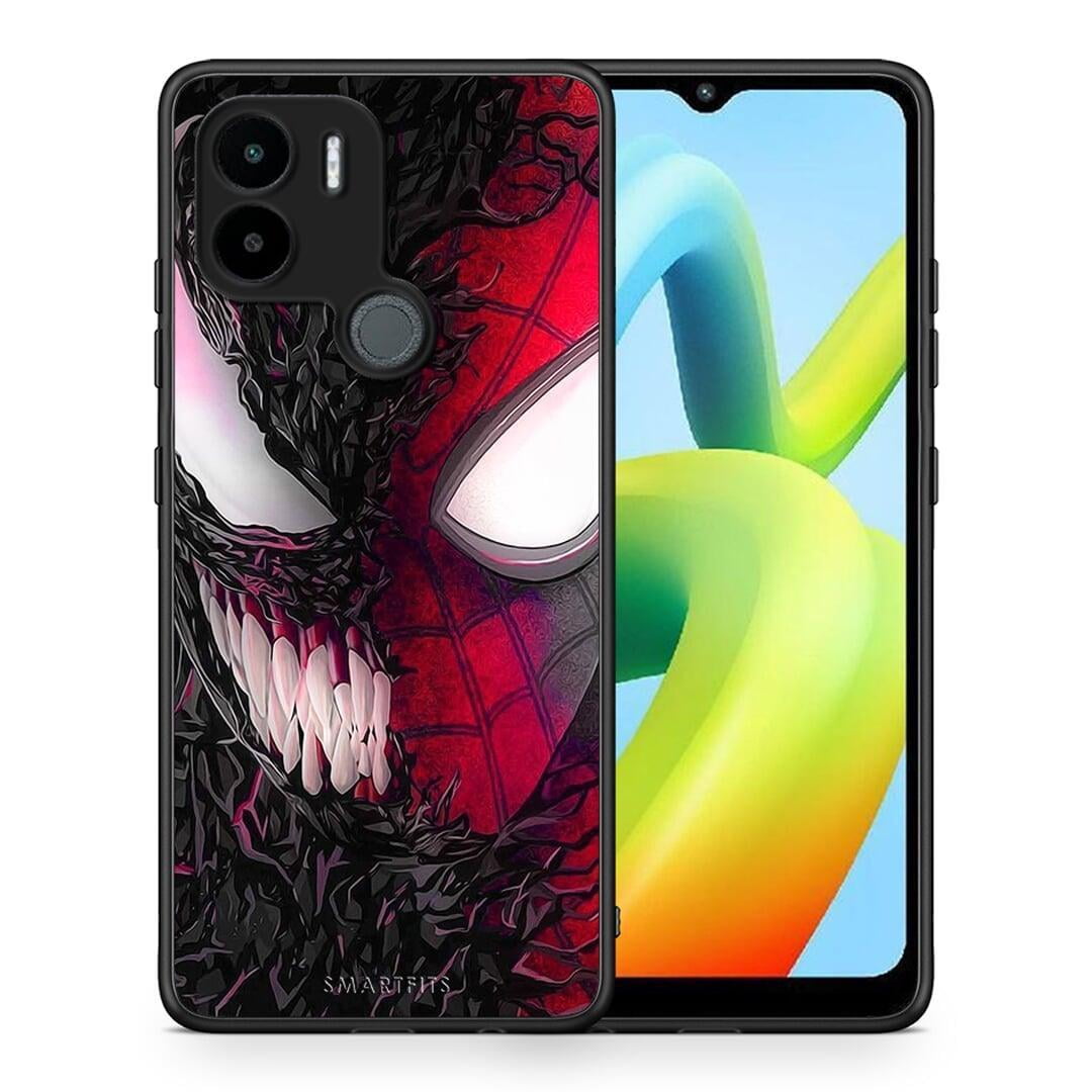 Θήκη Xiaomi Redmi A1+ / A2+ PopArt SpiderVenom από τη Smartfits με σχέδιο στο πίσω μέρος και μαύρο περίβλημα | Xiaomi Redmi A1+ / A2+ PopArt SpiderVenom Case with Colorful Back and Black Bezels