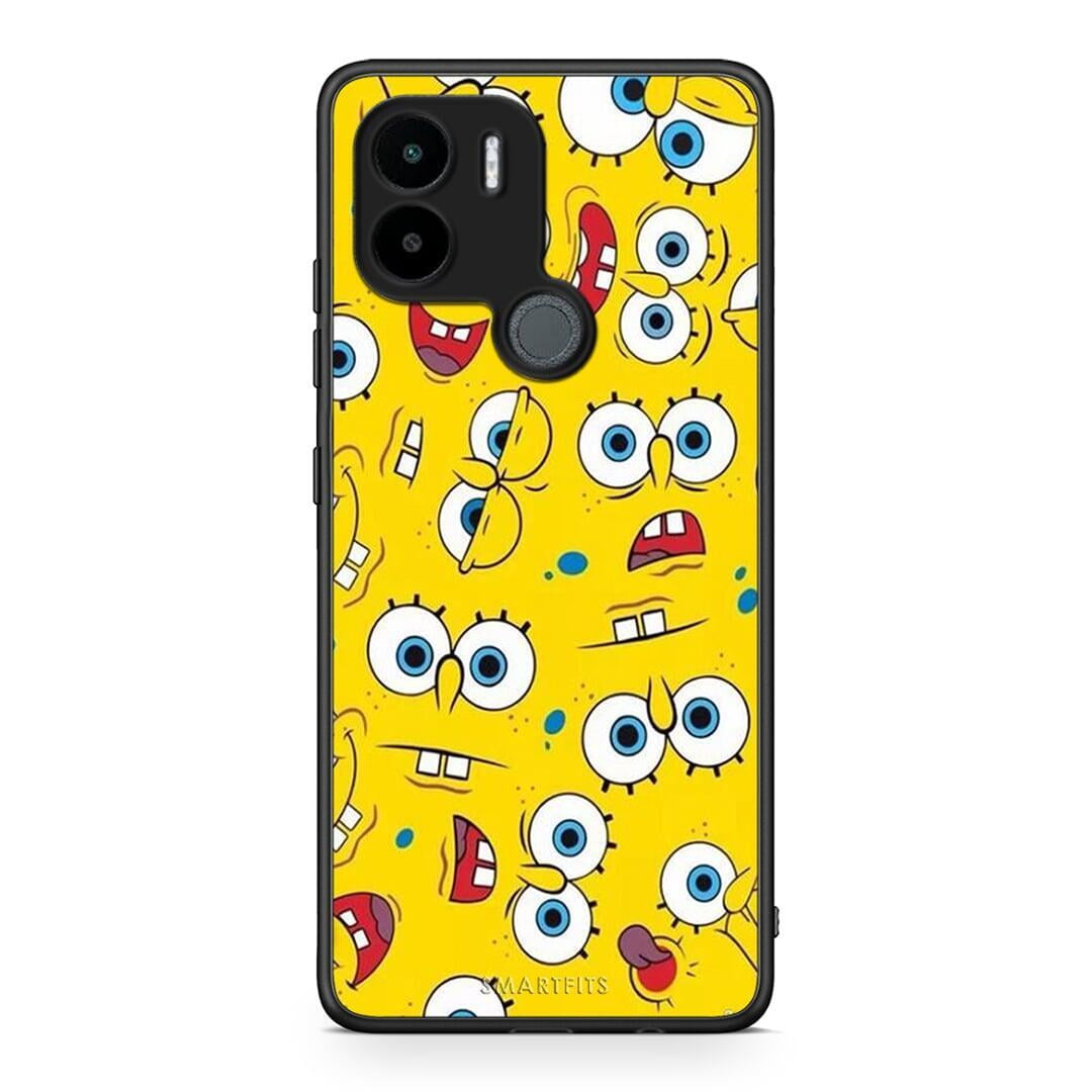 Θήκη Xiaomi Redmi A1+ / A2+ PopArt Sponge από τη Smartfits με σχέδιο στο πίσω μέρος και μαύρο περίβλημα | Xiaomi Redmi A1+ / A2+ PopArt Sponge Case with Colorful Back and Black Bezels