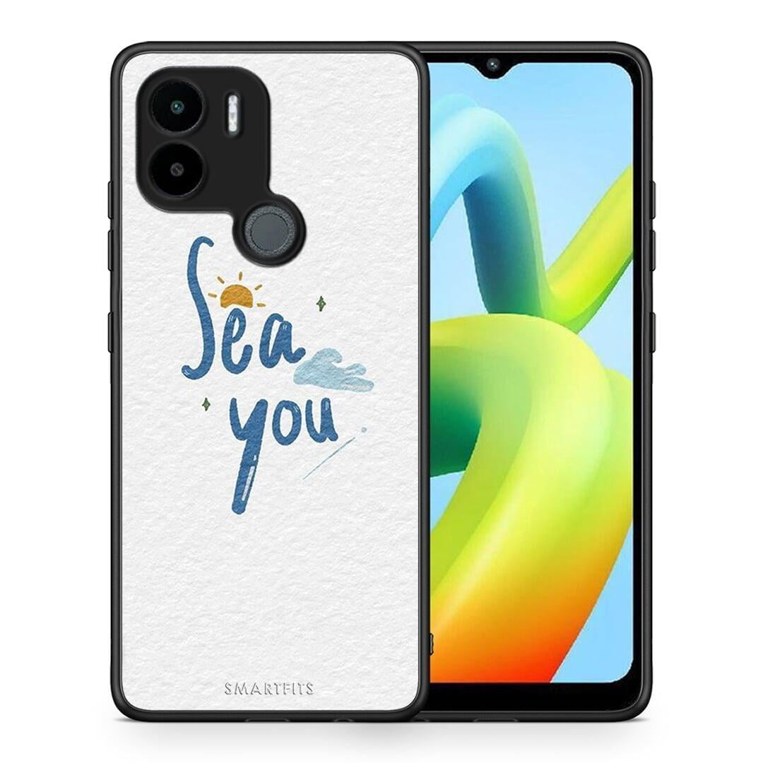 Θήκη Xiaomi Redmi A1+ / A2+ Sea You από τη Smartfits με σχέδιο στο πίσω μέρος και μαύρο περίβλημα | Xiaomi Redmi A1+ / A2+ Sea You Case with Colorful Back and Black Bezels