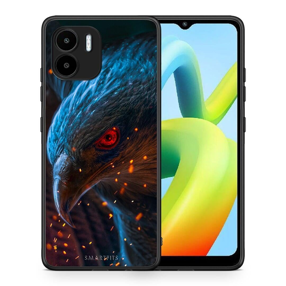 Θήκη Xiaomi Redmi A1 / A2 PopArt Eagle από τη Smartfits με σχέδιο στο πίσω μέρος και μαύρο περίβλημα | Xiaomi Redmi A1 / A2 PopArt Eagle Case with Colorful Back and Black Bezels