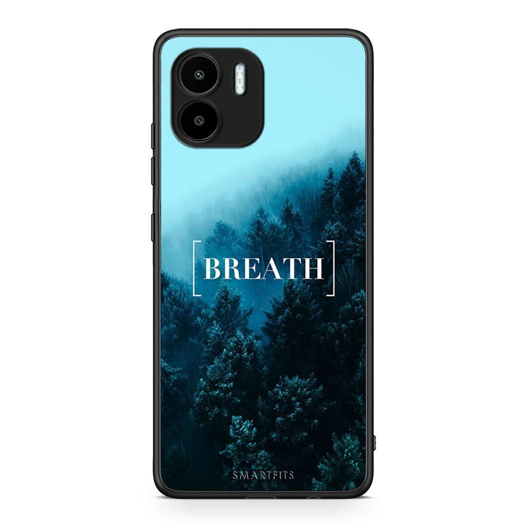 Θήκη Xiaomi Redmi A1 / A2 Quote Breath από τη Smartfits με σχέδιο στο πίσω μέρος και μαύρο περίβλημα | Xiaomi Redmi A1 / A2 Quote Breath Case with Colorful Back and Black Bezels