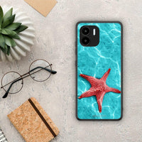 Thumbnail for Θήκη Xiaomi Redmi A1 / A2 Red Starfish από τη Smartfits με σχέδιο στο πίσω μέρος και μαύρο περίβλημα | Xiaomi Redmi A1 / A2 Red Starfish Case with Colorful Back and Black Bezels