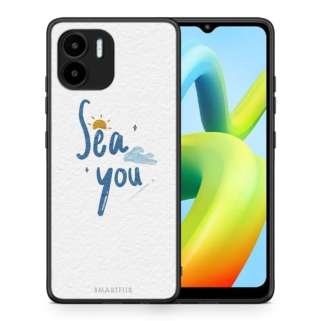 Θήκη Xiaomi Redmi A1 / A2 Sea You από τη Smartfits με σχέδιο στο πίσω μέρος και μαύρο περίβλημα | Xiaomi Redmi A1 / A2 Sea You Case with Colorful Back and Black Bezels