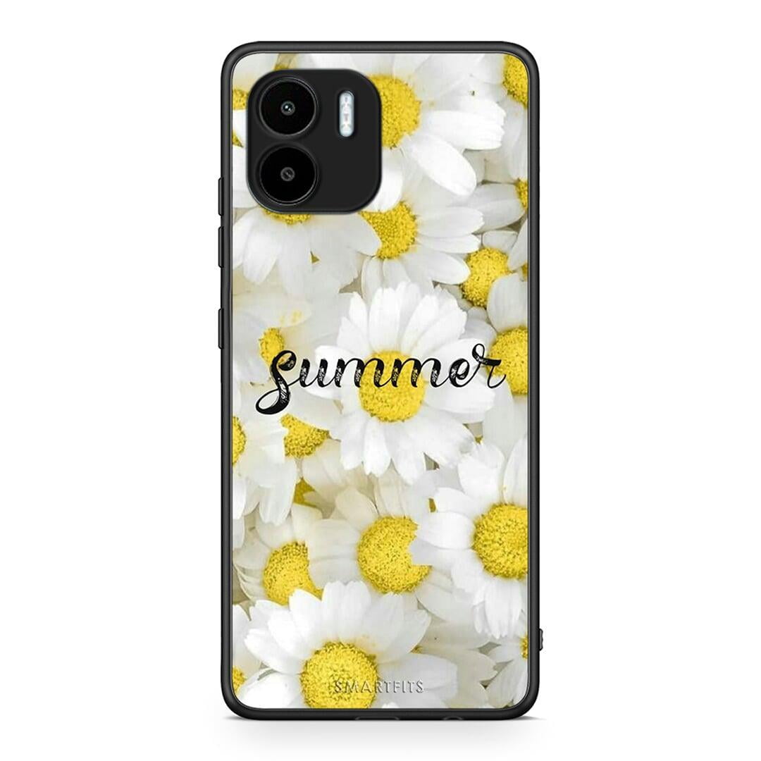 Θήκη Xiaomi Redmi A1 / A2 Summer Daisies από τη Smartfits με σχέδιο στο πίσω μέρος και μαύρο περίβλημα | Xiaomi Redmi A1 / A2 Summer Daisies Case with Colorful Back and Black Bezels