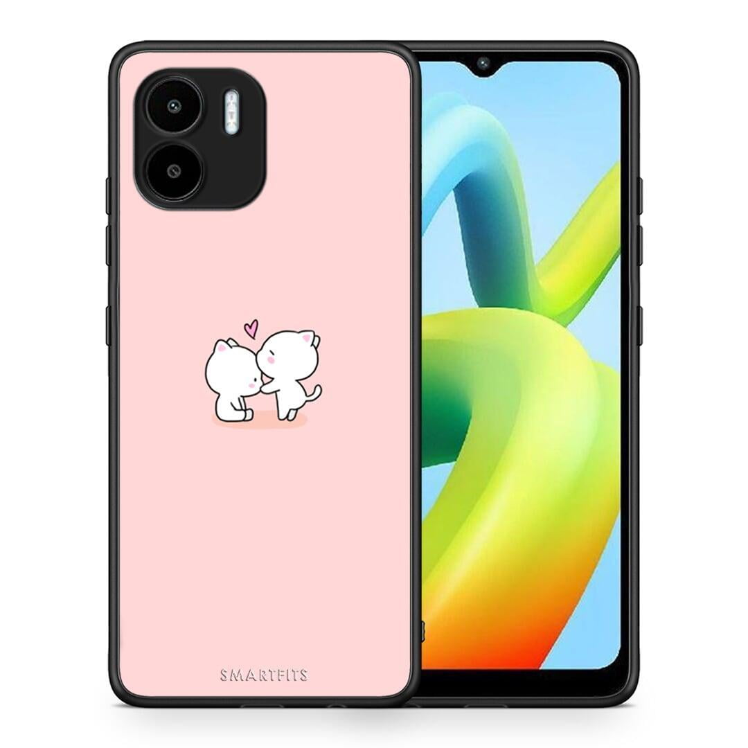 Θήκη Xiaomi Redmi A1 / A2 Valentine Love από τη Smartfits με σχέδιο στο πίσω μέρος και μαύρο περίβλημα | Xiaomi Redmi A1 / A2 Valentine Love Case with Colorful Back and Black Bezels