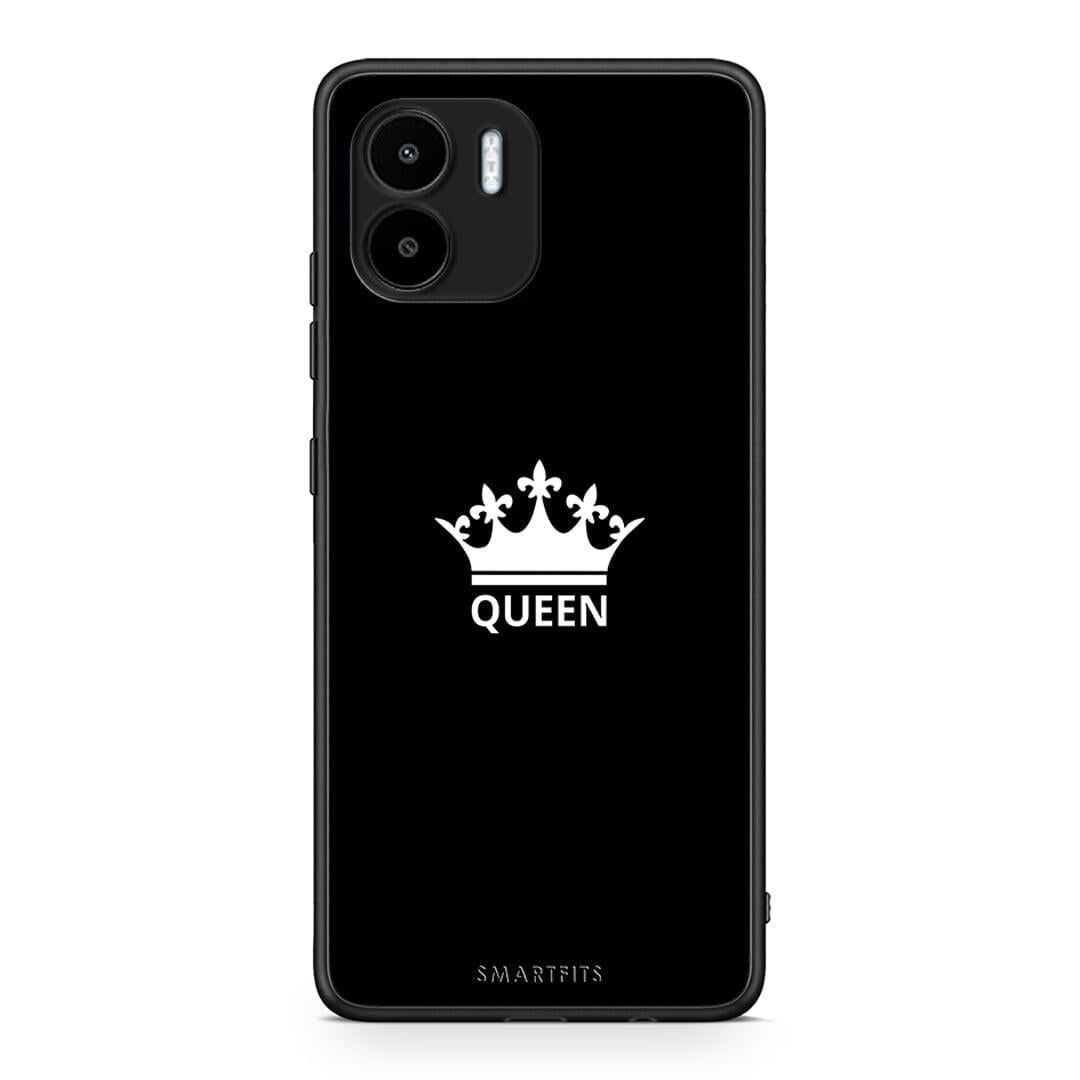 Θήκη Xiaomi Redmi A1 / A2 Valentine Queen από τη Smartfits με σχέδιο στο πίσω μέρος και μαύρο περίβλημα | Xiaomi Redmi A1 / A2 Valentine Queen Case with Colorful Back and Black Bezels