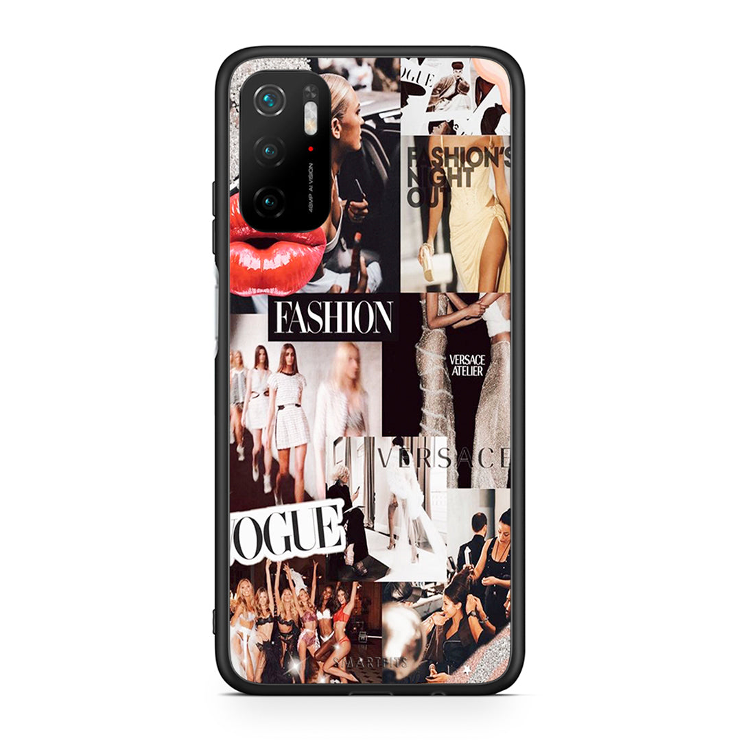 Xiaomi Poco M3 Pro Collage Fashion Θήκη Αγίου Βαλεντίνου από τη Smartfits με σχέδιο στο πίσω μέρος και μαύρο περίβλημα | Smartphone case with colorful back and black bezels by Smartfits