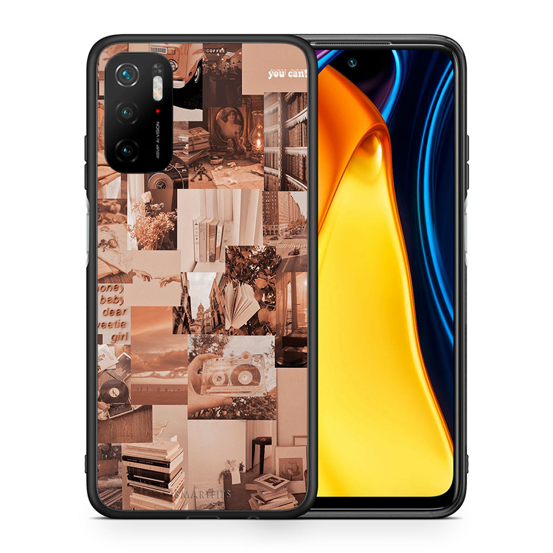 Θήκη Αγίου Βαλεντίνου Xiaomi Poco M3 Pro Collage You Can από τη Smartfits με σχέδιο στο πίσω μέρος και μαύρο περίβλημα | Xiaomi Poco M3 Pro Collage You Can case with colorful back and black bezels