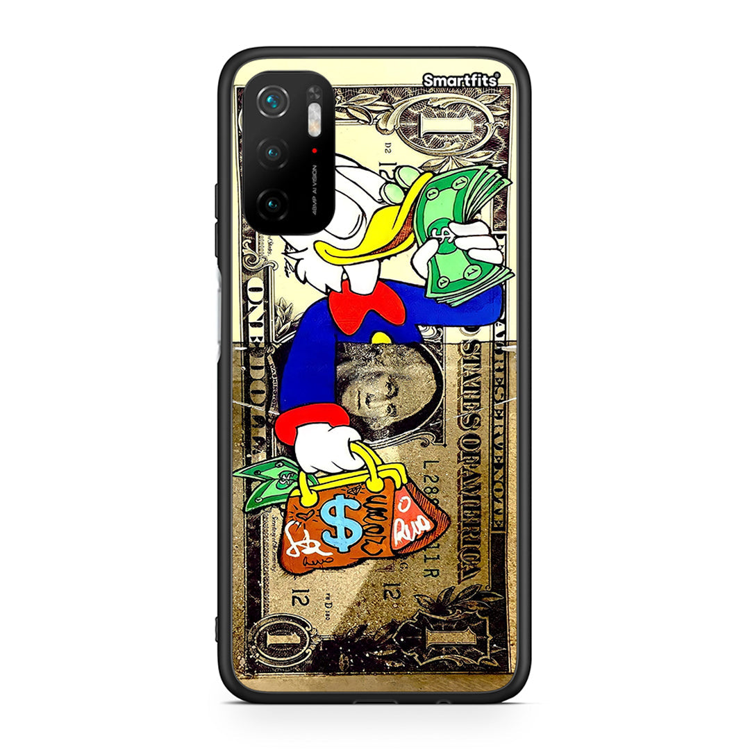 Xiaomi Redmi Note 10 5G Duck Money Θήκη από τη Smartfits με σχέδιο στο πίσω μέρος και μαύρο περίβλημα | Smartphone case with colorful back and black bezels by Smartfits