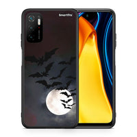 Thumbnail for Θήκη Xiaomi Poco M3 Pro Halloween Bat Night από τη Smartfits με σχέδιο στο πίσω μέρος και μαύρο περίβλημα | Xiaomi Poco M3 Pro Halloween Bat Night case with colorful back and black bezels