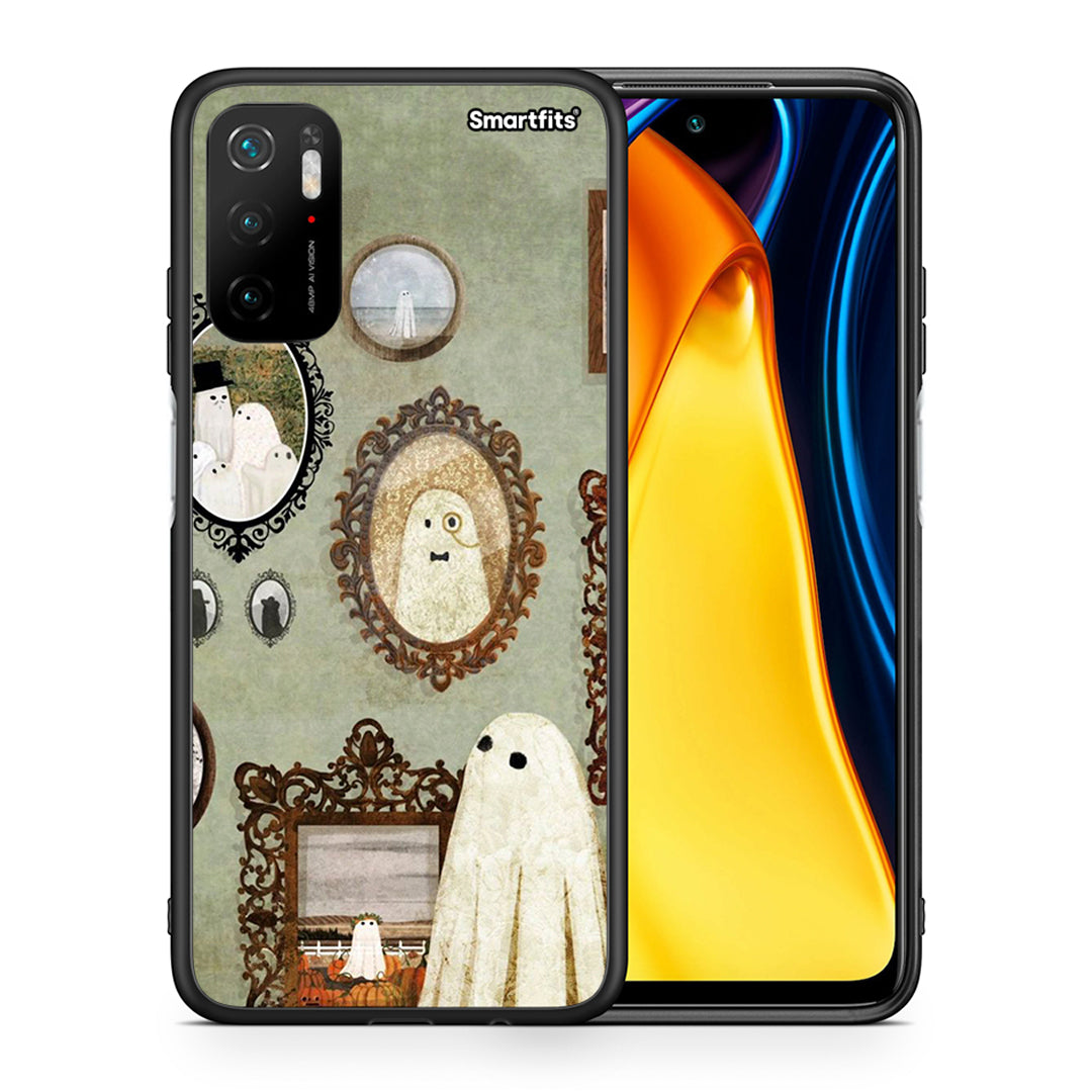 Θήκη Xiaomi Poco M3 Pro Halloween Ghost Season από τη Smartfits με σχέδιο στο πίσω μέρος και μαύρο περίβλημα | Xiaomi Poco M3 Pro Halloween Ghost Season case with colorful back and black bezels