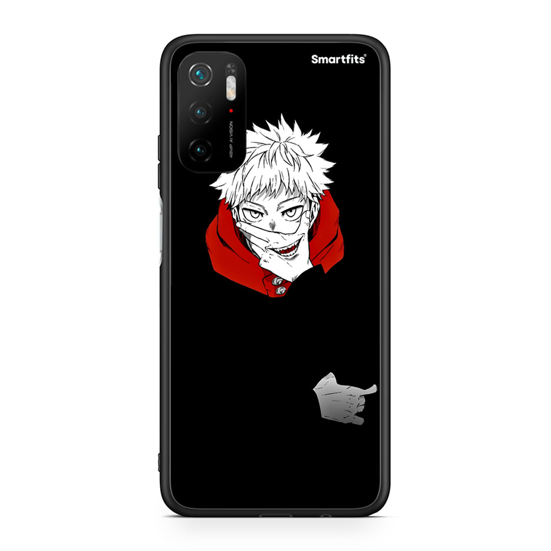 Xiaomi Redmi Note 10 5G/Poco M3 Pro Itadori Anime θήκη από τη Smartfits με σχέδιο στο πίσω μέρος και μαύρο περίβλημα | Smartphone case with colorful back and black bezels by Smartfits