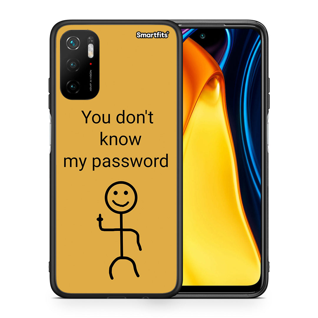 Θήκη Xiaomi Redmi Note 10 5G My Password από τη Smartfits με σχέδιο στο πίσω μέρος και μαύρο περίβλημα | Xiaomi Redmi Note 10 5G My Password case with colorful back and black bezels