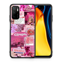 Thumbnail for Θήκη Αγίου Βαλεντίνου Xiaomi Poco M3 Pro Pink Love από τη Smartfits με σχέδιο στο πίσω μέρος και μαύρο περίβλημα | Xiaomi Poco M3 Pro Pink Love case with colorful back and black bezels