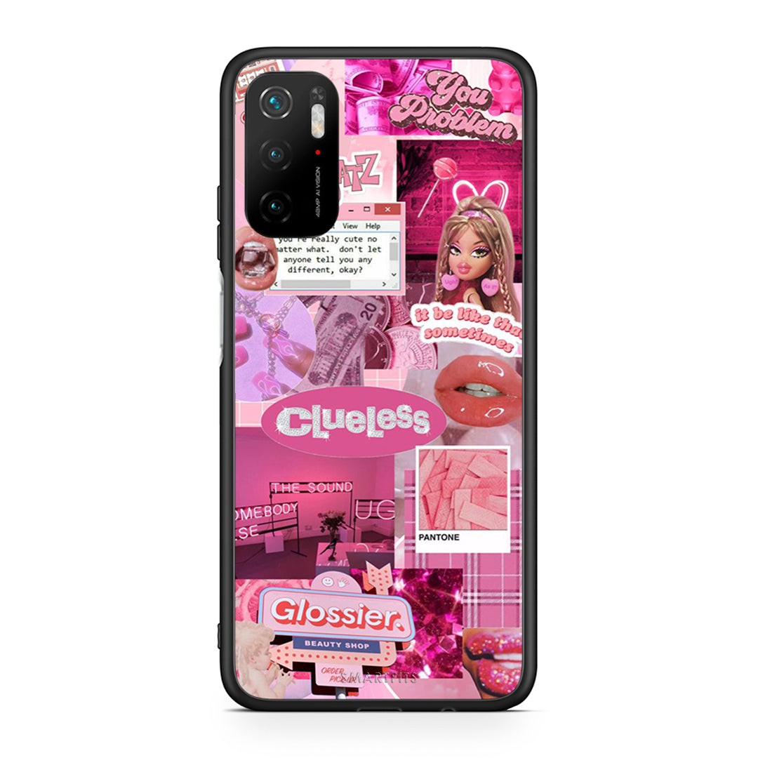Xiaomi Poco M3 Pro Pink Love Θήκη Αγίου Βαλεντίνου από τη Smartfits με σχέδιο στο πίσω μέρος και μαύρο περίβλημα | Smartphone case with colorful back and black bezels by Smartfits