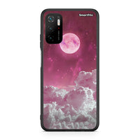 Thumbnail for Xiaomi Poco M3 Pro Pink Moon Θήκη από τη Smartfits με σχέδιο στο πίσω μέρος και μαύρο περίβλημα | Smartphone case with colorful back and black bezels by Smartfits