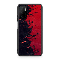 Thumbnail for Xiaomi Poco M3 Pro Red Paint Θήκη Αγίου Βαλεντίνου από τη Smartfits με σχέδιο στο πίσω μέρος και μαύρο περίβλημα | Smartphone case with colorful back and black bezels by Smartfits