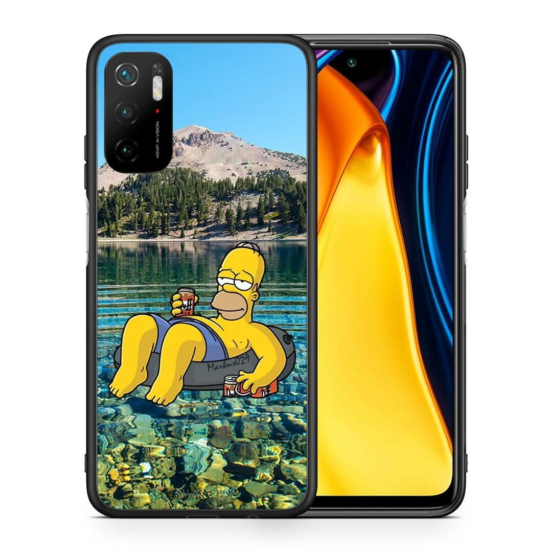 Θήκη Xiaomi Redmi Note 10 5G Summer Happiness από τη Smartfits με σχέδιο στο πίσω μέρος και μαύρο περίβλημα | Xiaomi Redmi Note 10 5G Summer Happiness case with colorful back and black bezels