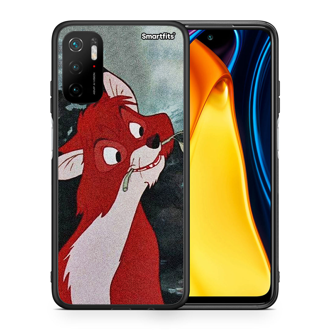 Θήκη Xiaomi Redmi Note 10 5G/Poco M3 Pro Tod And Vixey Love 1 από τη Smartfits με σχέδιο στο πίσω μέρος και μαύρο περίβλημα | Xiaomi Redmi Note 10 5G/Poco M3 Pro Tod And Vixey Love 1 case with colorful back and black bezels