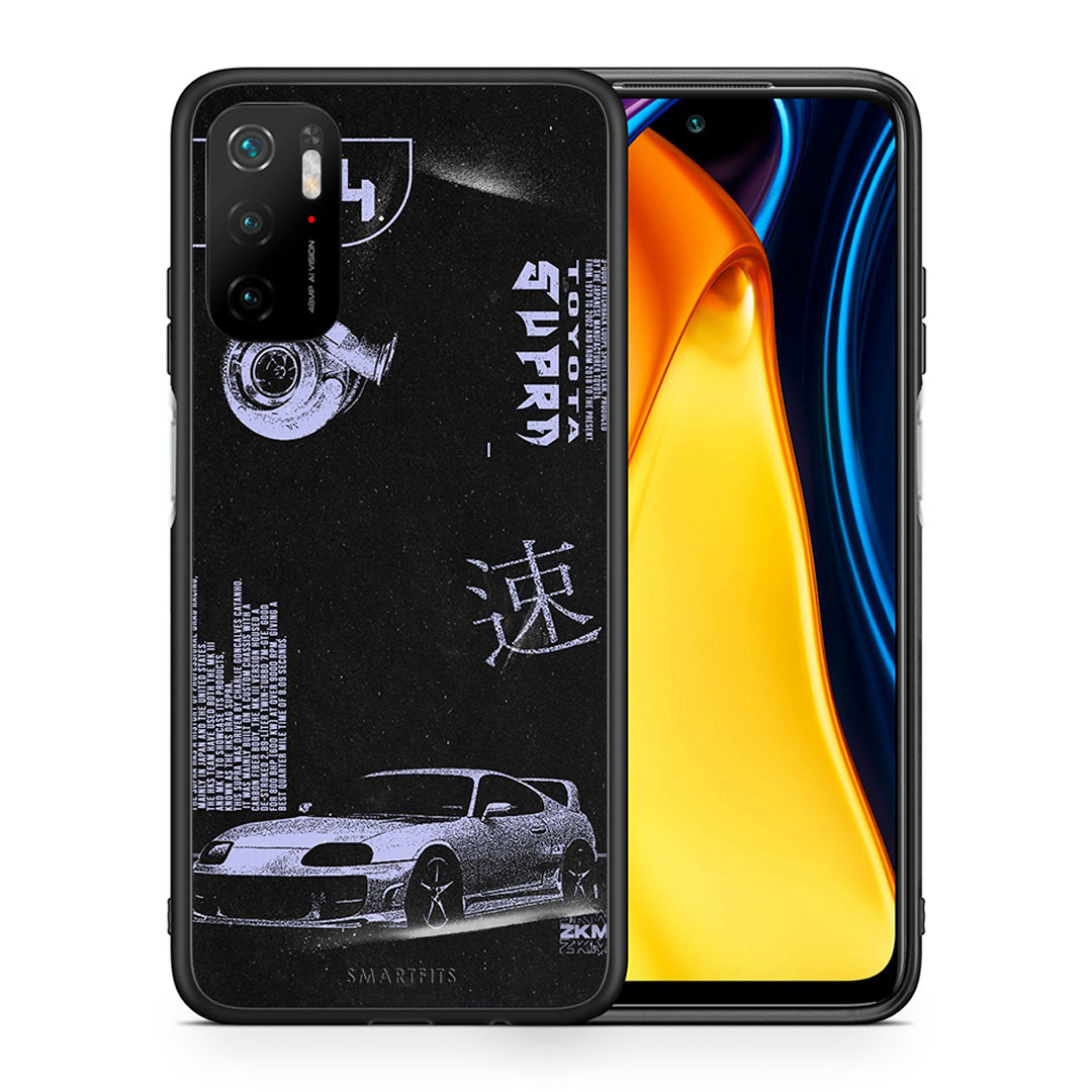 Θήκη Αγίου Βαλεντίνου Xiaomi Poco M3 Pro Tokyo Drift από τη Smartfits με σχέδιο στο πίσω μέρος και μαύρο περίβλημα | Xiaomi Poco M3 Pro Tokyo Drift case with colorful back and black bezels