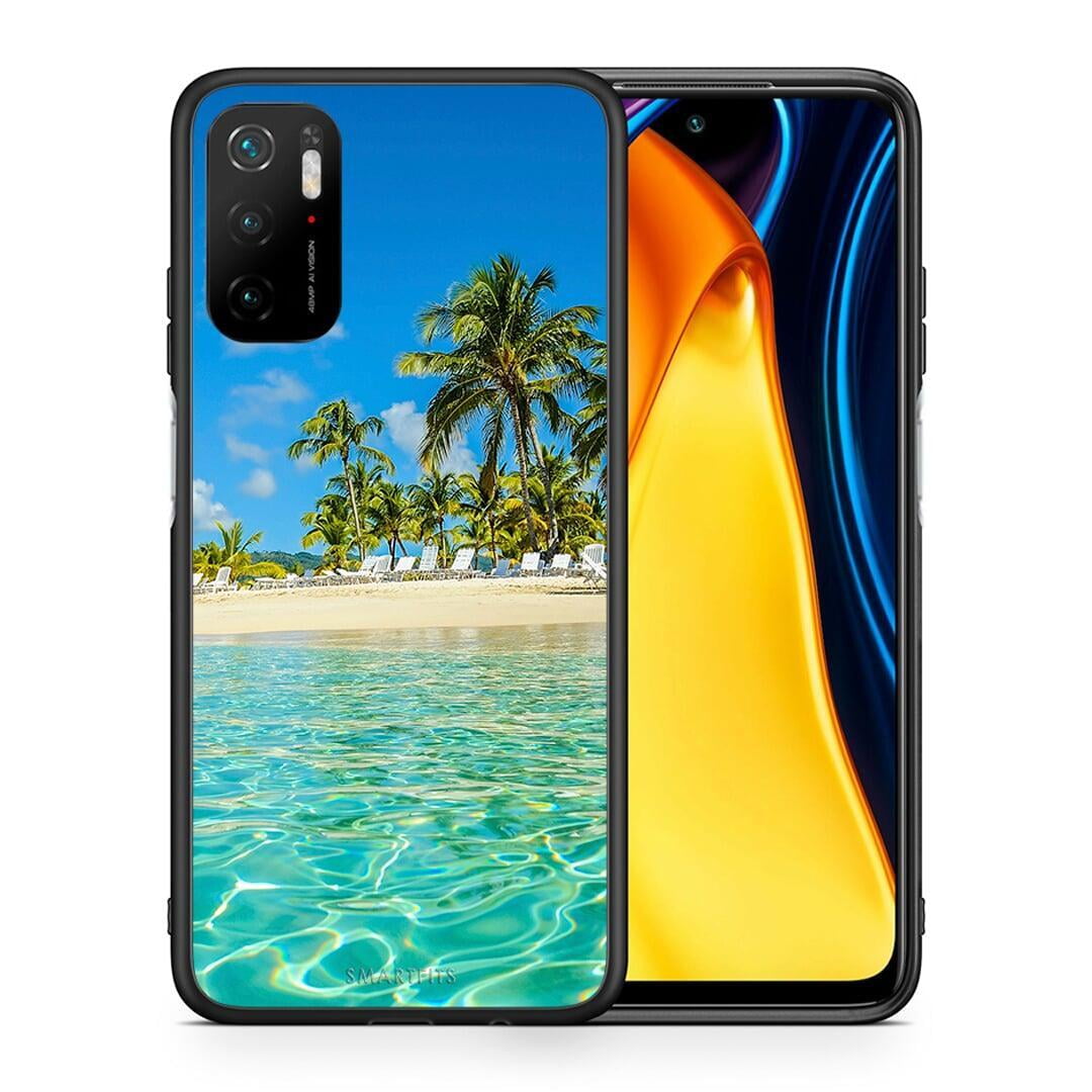 Θήκη Xiaomi Redmi Note 10 5G Tropical Vibes από τη Smartfits με σχέδιο στο πίσω μέρος και μαύρο περίβλημα | Xiaomi Redmi Note 10 5G Tropical Vibes case with colorful back and black bezels