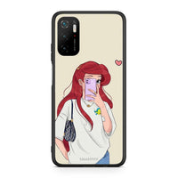 Thumbnail for Xiaomi Poco M3 Pro Walking Mermaid Θήκη από τη Smartfits με σχέδιο στο πίσω μέρος και μαύρο περίβλημα | Smartphone case with colorful back and black bezels by Smartfits